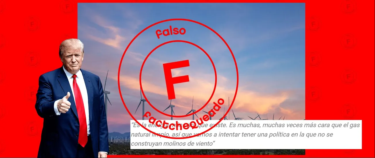 Energía eólica: las desinformaciones difundidas por Trump sobre su costo, impacto ambiental y confiabilidad